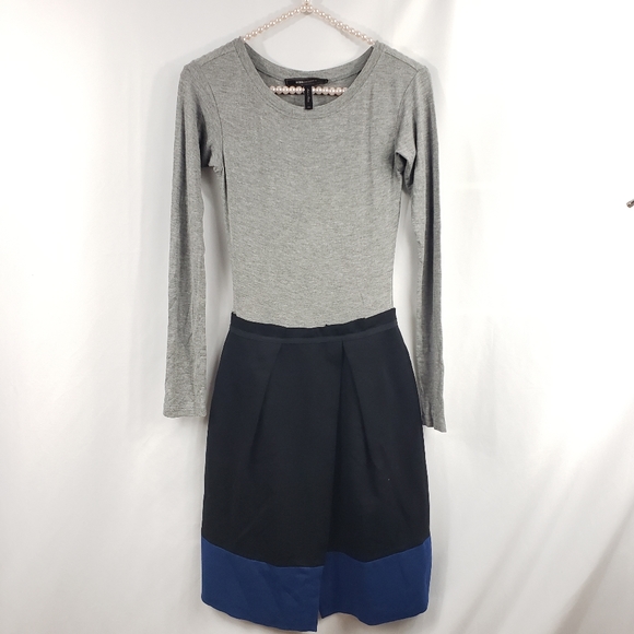 ⛔BCBGMaxazria Colorblock Jersey Mock Dress XS - Picture 3 of 8